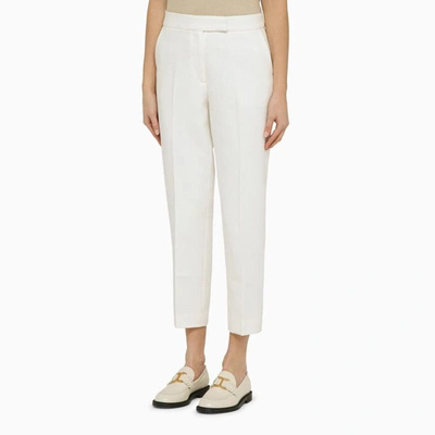 Shop Ivy & Oak Ivy Oak Trousers In Cotton In White