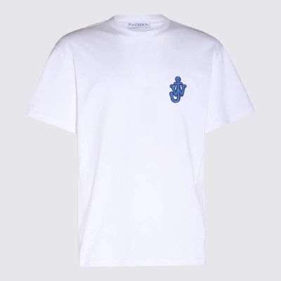 Shop Jw Anderson J.w. Anderson White Cotton Anchor T-shirt