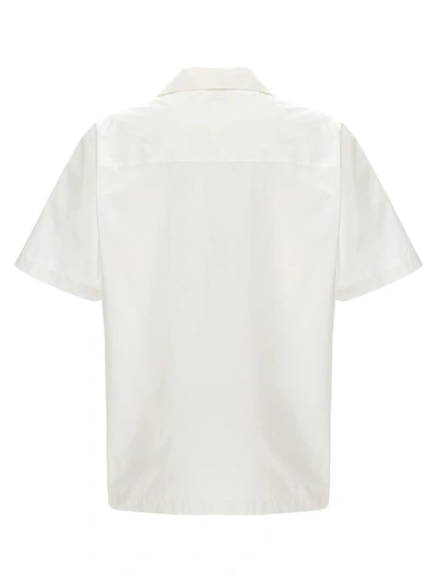 Shop Jil Sander Cotton Bowling Shirt In White