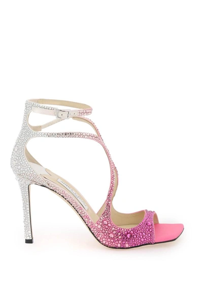 Shop Jimmy Choo Azia 95 Pumps With Crystals In Multicolor