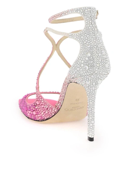 Shop Jimmy Choo Azia 95 Pumps With Crystals In Multicolor