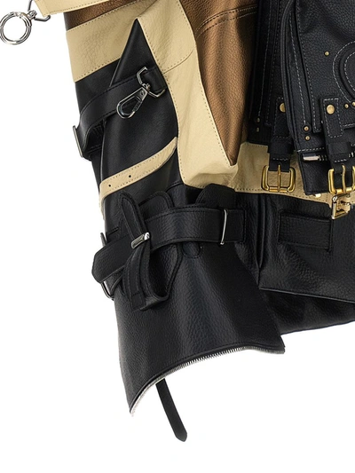 Junya Watanabe Patchwork Biker Jacket In Multicolor