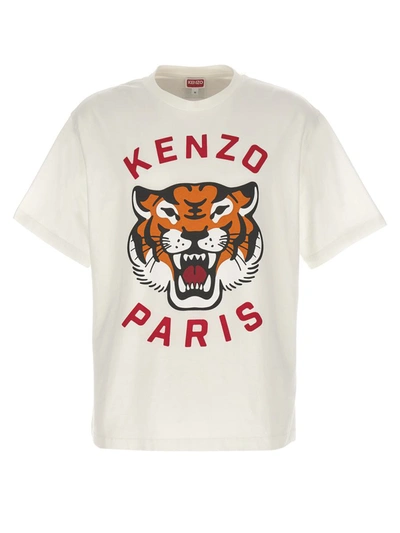 Shop Kenzo 'lucky Tiger' T-shirt In White