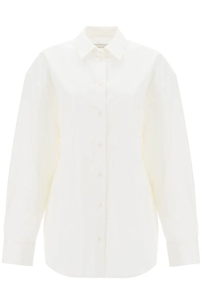 Shop Loulou Studio Espanto Oversized Shirt In White