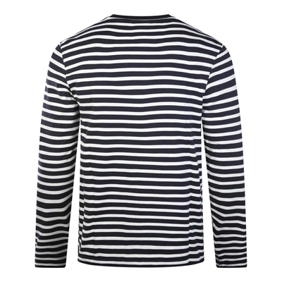 Shop Maison Kitsuné Maison Kitsune' T-shirts And Polos In Navy Stripes