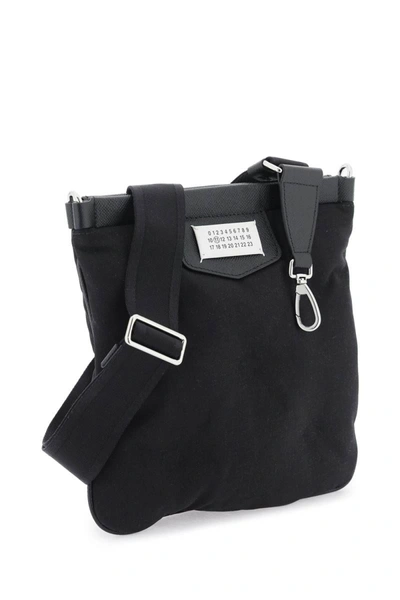Shop Maison Margiela Flat 'glam Slam' Bag In Black