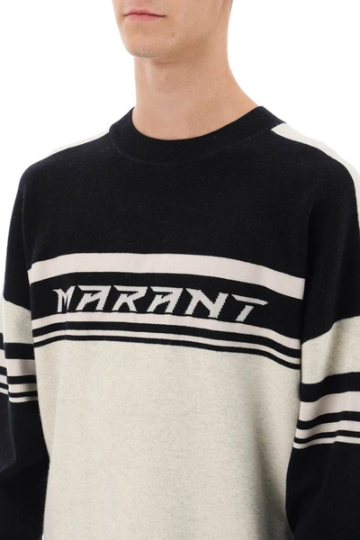 Shop Isabel Marant Marant Colby Cotton Wool Sweater In Multicolor