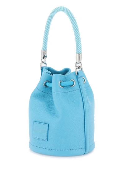 Shop Marc Jacobs 'the Leather Mini Bucket Bag' In Blue