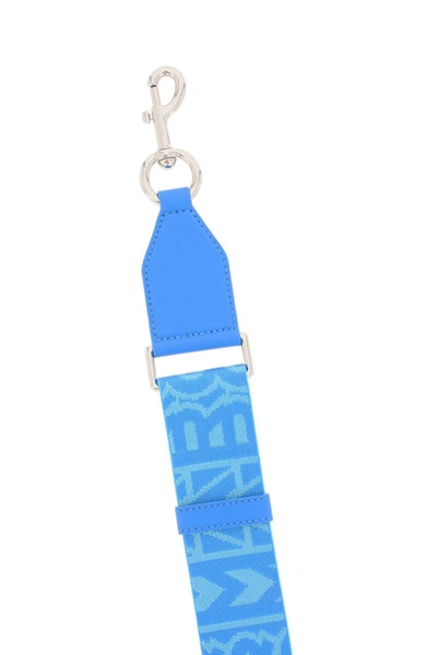 Shop Marc Jacobs 'the Logo Webbing Strap' In Blue