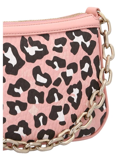 Shop Mcm 'aren Mini' Shoulder Bag In Pink