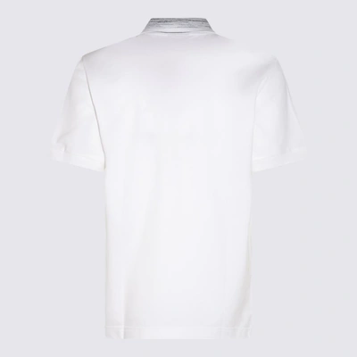 Shop Missoni White Cotton Polo Shirt