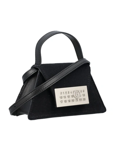Shop Mm6 Maison Margiela Numeric Mini Crossbody Bag In Black/white