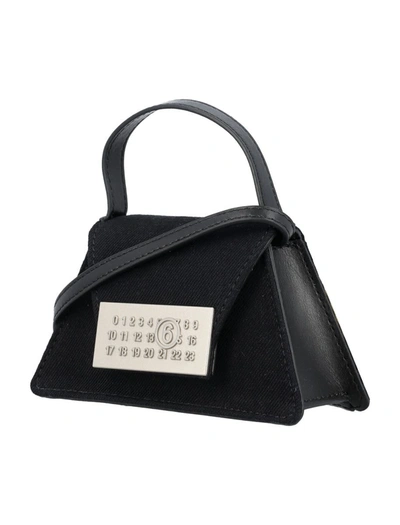 Shop Mm6 Maison Margiela Numeric Mini Crossbody Bag In Black/white