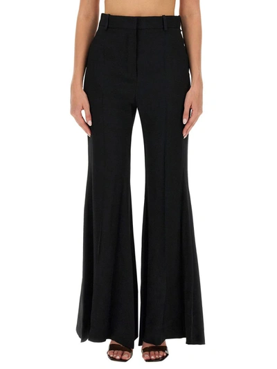 Shop Nina Ricci Flare Fit Pants In Black