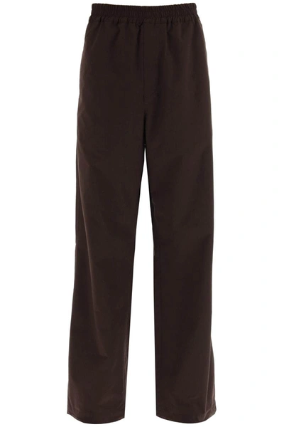 Shop Oamc 'dome' Straight Cut Pants In Brown