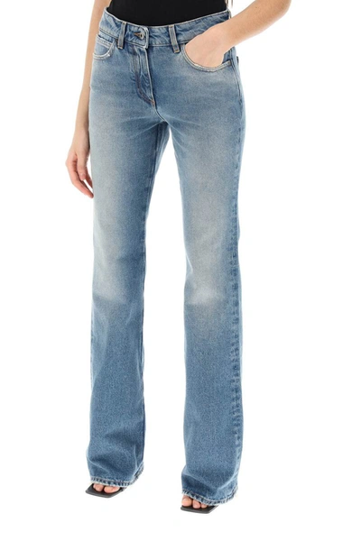Off-white Bootcut Jeans In Blue