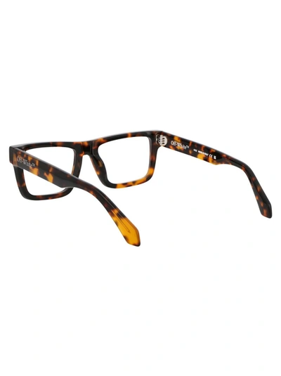Off-white Optical Style 37 Cat-eye Glasses In 6000 Havana
