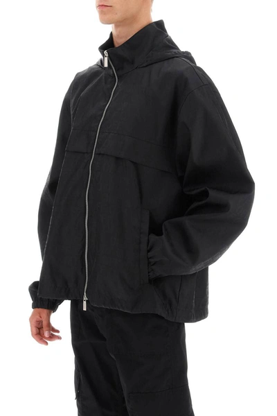 Shop Off-white Windbreaker Jacket With Off Motif In Black