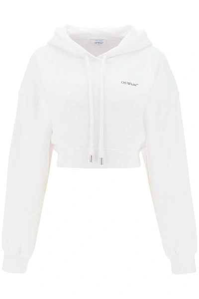 Shop Off-white X-ray Arrow Cropped Hoodie