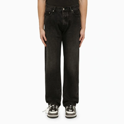 Shop Off-white ™ Jeans With Logo Patch In Black