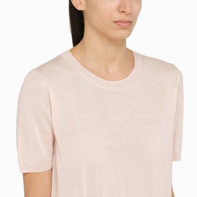 Shop P.a.r.o.s.h . Peach And Short-sleeved Top In Pink