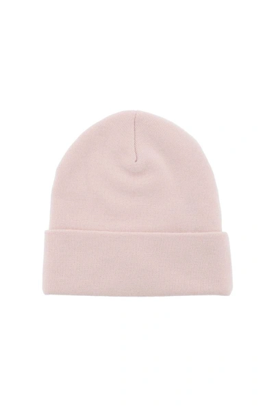 Shop Palm Angels Beanie With Logo In Pink