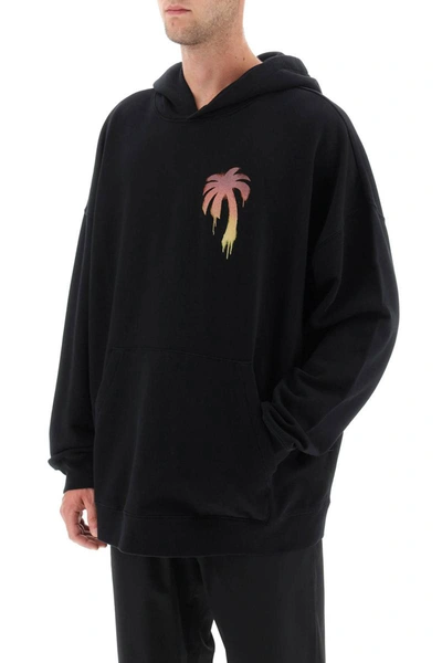 Shop Palm Angels I Love Pa Oversized Hoodie In Black