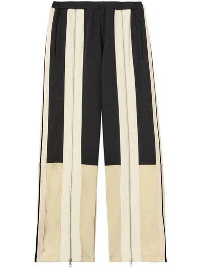 Shop Palm Angels Trousers In Butter Bla