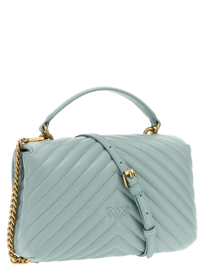 Shop Pinko 'mini Lady Love Bag Puff' Handbag In Gray