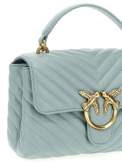 Shop Pinko 'mini Lady Love Bag Puff' Handbag In Gray