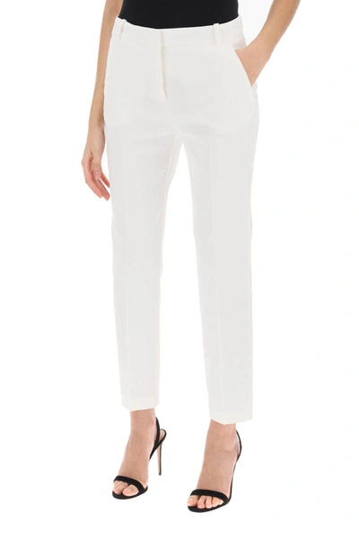 Shop Pinko Bello Cigarette Pants In White