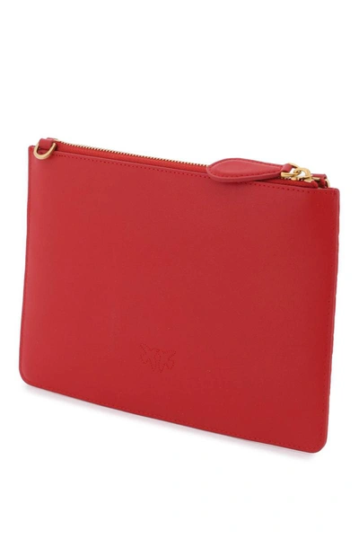 Shop Pinko Classic Flat Love Bag Simply In Red