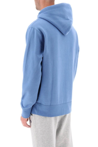 Shop Polo Ralph Lauren Logo Embroidery Sweatshirt In Blue