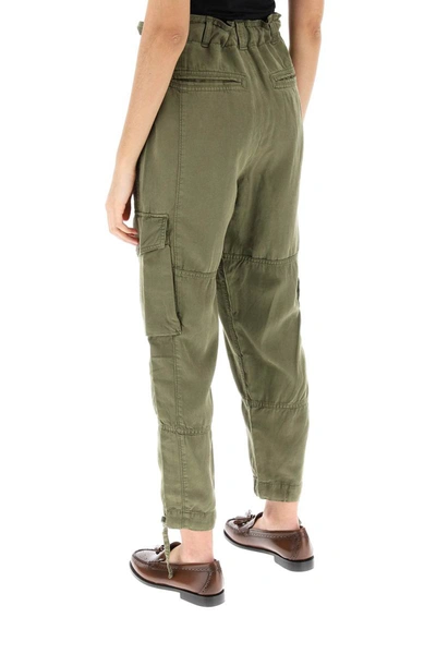 Shop Polo Ralph Lauren Lyocell Drawstring Cargo Pants In Brown