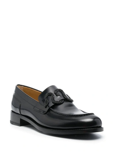 Shop René Caovilla Loavers Shoes In Black