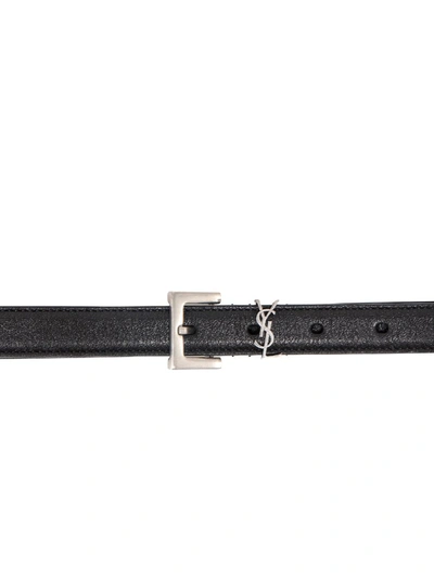 Shop Saint Laurent Belts In Black