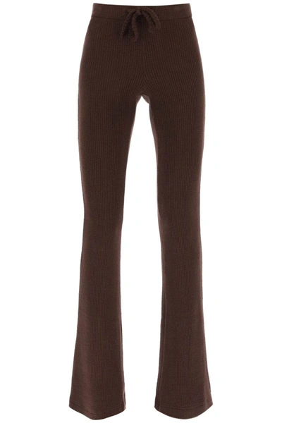Shop Siedres 'flo' Knitted Pants In Brown
