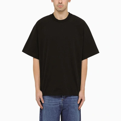 Shop Studio Nicholson Oversize Crewneck T-shirt In Black