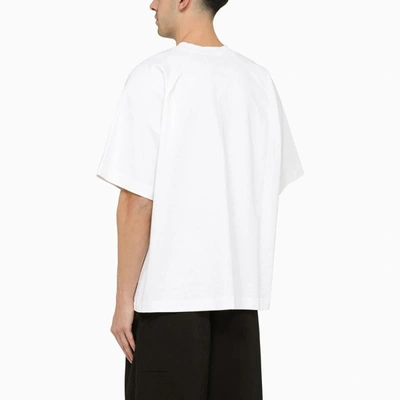 Shop Studio Nicholson Oversize Crewneck T-shirt In White