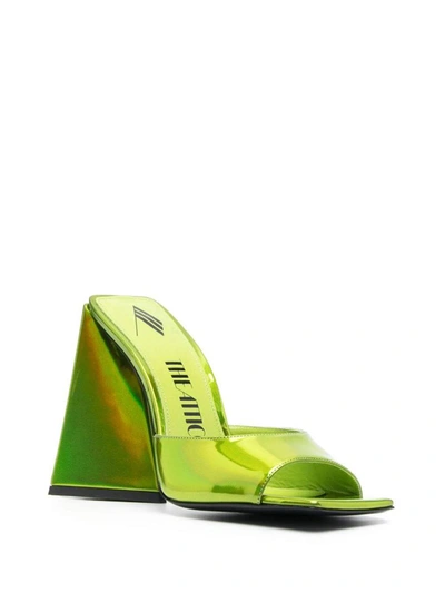 Shop Attico The  Sandals In Lime