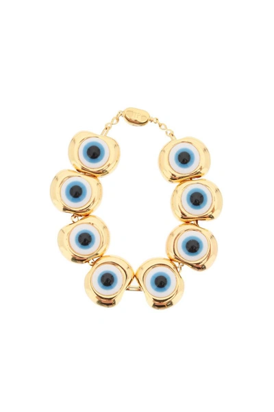 Shop Timeless Pearly Bracelet With Eyes In Gold