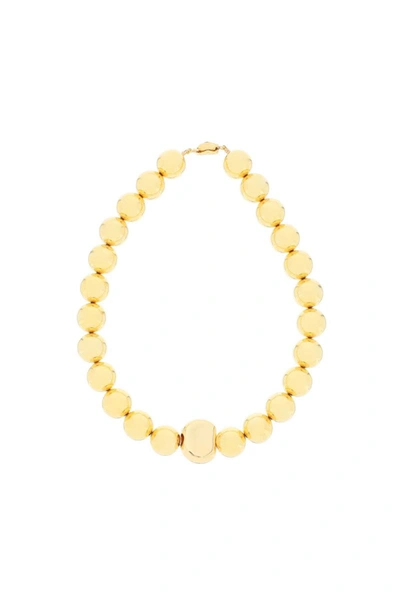 Shop Timeless Pearly Ball Necklace In Gold