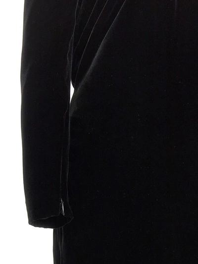 Shop Tom Ford Long Velvet Chain Dress In Black