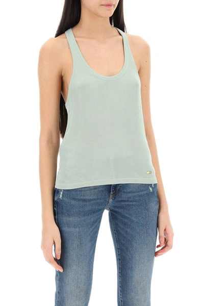 Shop Tom Ford Racer-back Tank Top In Green