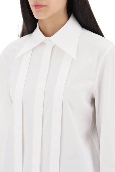 Shop Valentino Garavani Cotton Poplin Shirt In White