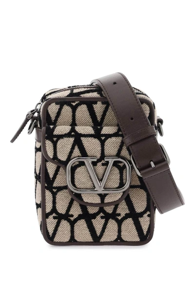Shop Valentino Garavani Mini Locò Toile Iconographe Crossbody Bag In Multicolor