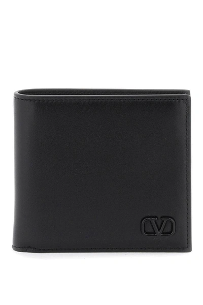 Shop Valentino Garavani Vlogo Signature Wallet In Black