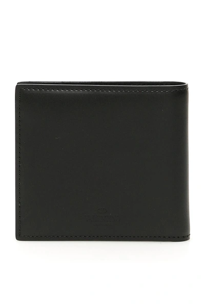 Shop Valentino Garavani Vltn Bi-fold Wallet In Black
