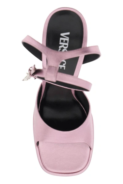 Shop Versace 'aevitas' Sandals In Multicolor