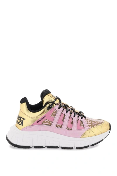 Shop Versace 'trigreca' Sneakers In Multicolor